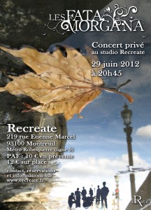 Les Fata Morgana - Recreate - Montreuil - 29 juin 2012